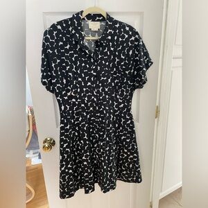 Kate Spade Fit and Flare Button Up Mini Dress 14